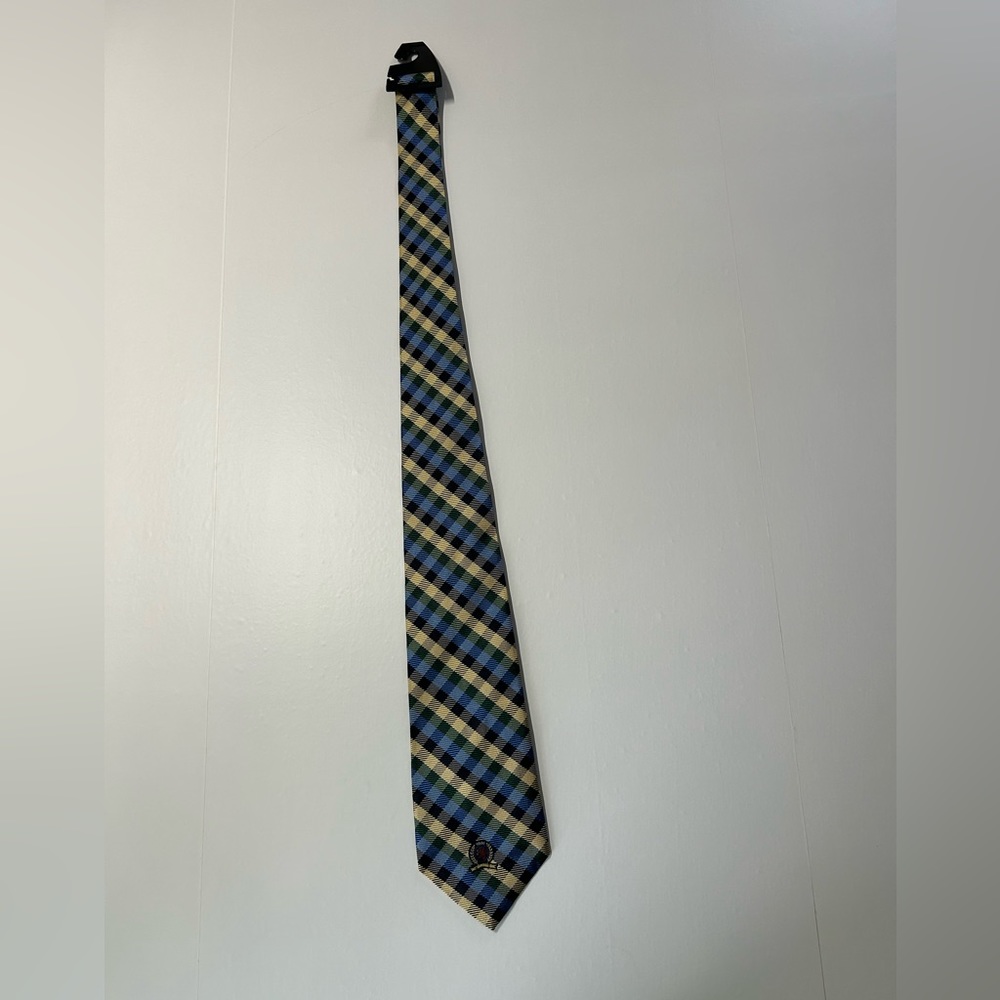 Tommy Hilfiger blue and yellow plaid tie‎ news